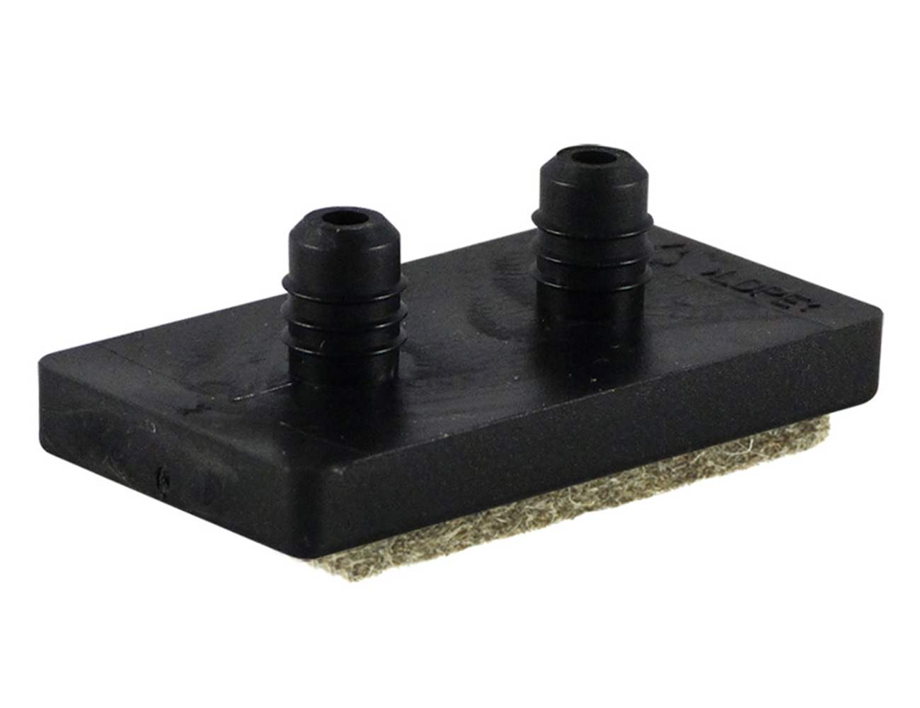 Platten mit Befestigungszapfen - mit Filz